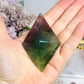 Fluorite Diamond On Stand 14cm