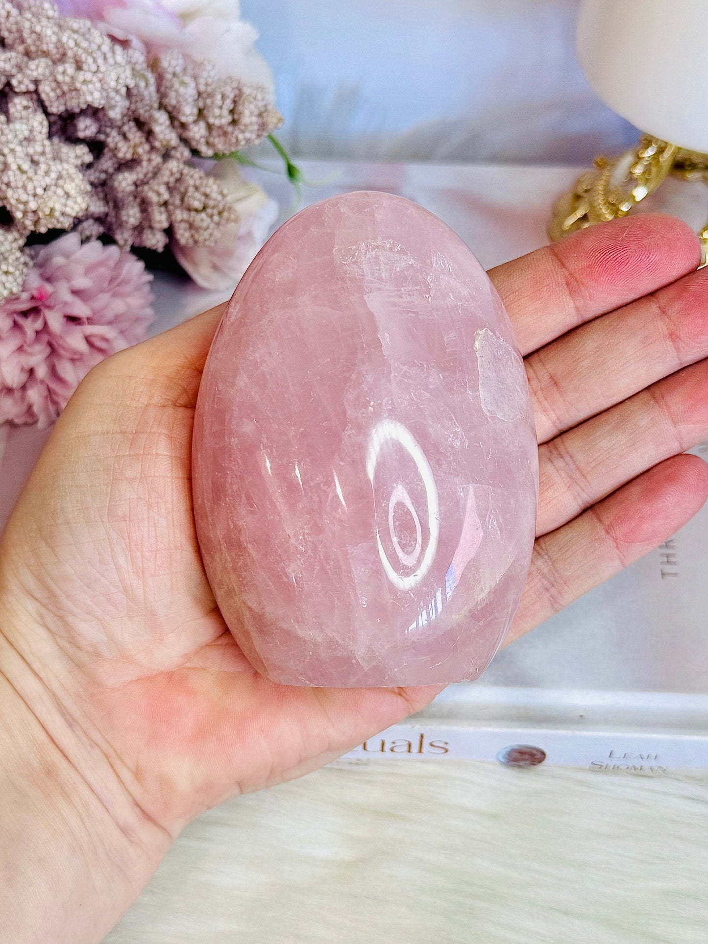 Natural Chunky Rose Quartz Polished Freeform 387g