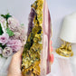 High Grade Mookaite Jasper Polished & Raw Slab 16cm 722g