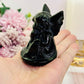 For Protection ~ The Cutest Black Obsidian Carved Cherub / Baby Angel 7cm