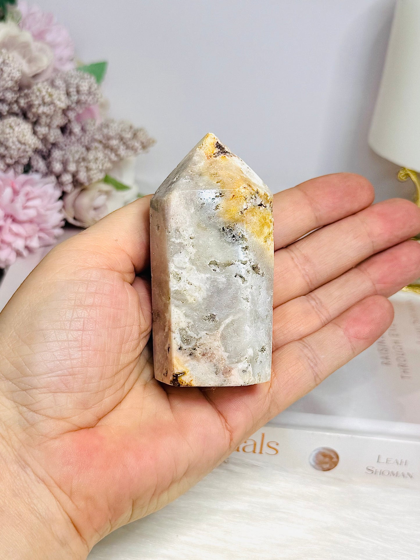 Pink Amethyst Druzy Tower 8cm