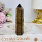 Smokey Quartz Tower 8.5cm ~ Reduced as chip in tip
