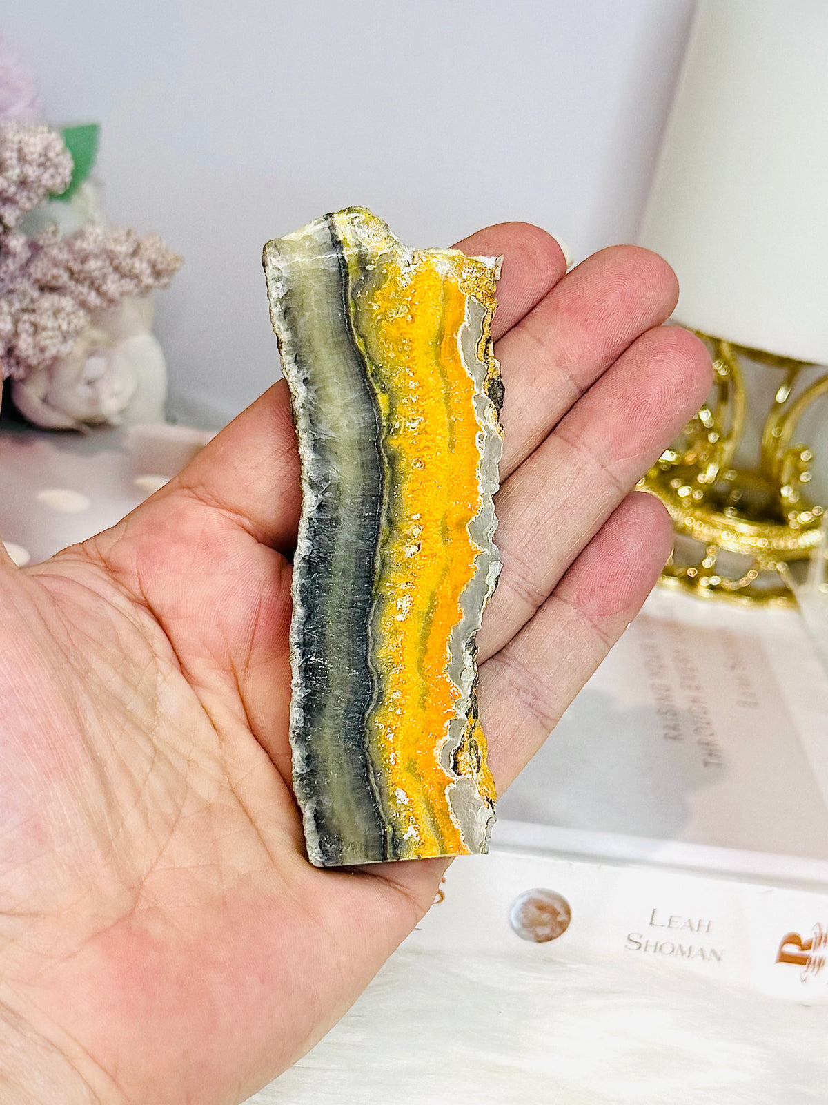 Natural Bumblebee Jasper Slab 10cm