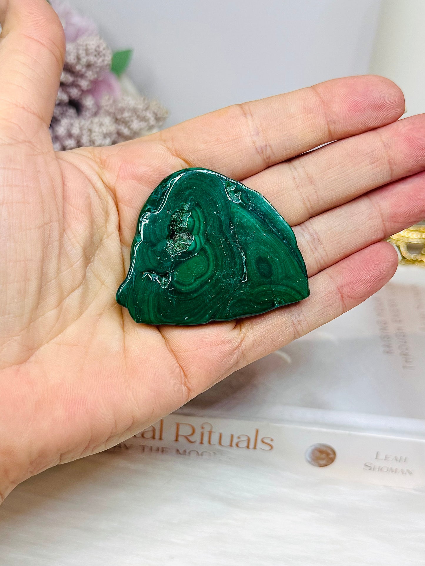Natural Malachite Slice | Slab