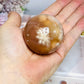 Flower Agate Sphere on Stand 192g