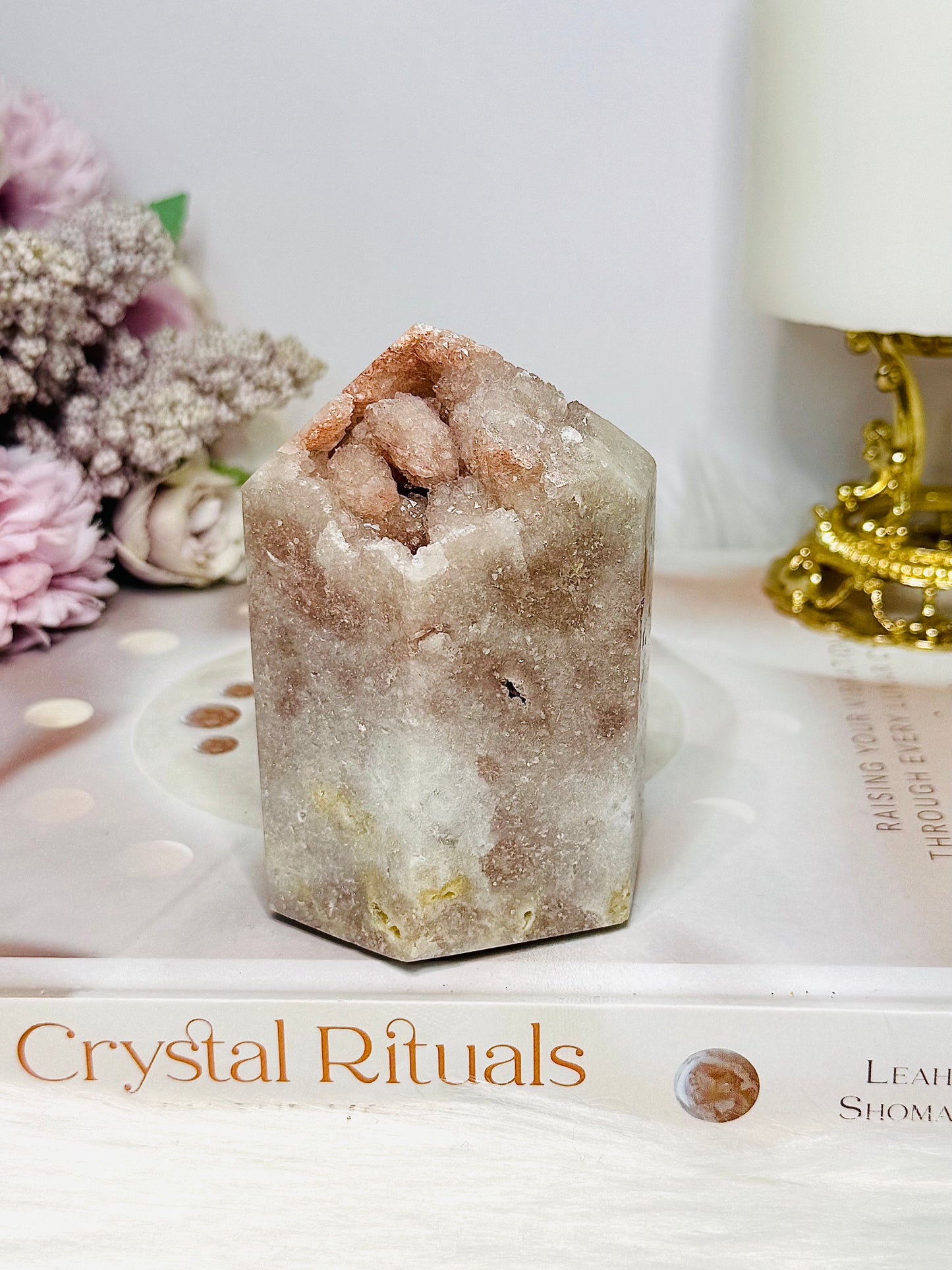 Pink Amethyst Chunky Druzy Tower 8cm 328g