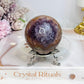 Crazy Lace Amethyst Sphere on Stand 308g