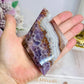 Crazy Lace Amethyst Diamond on Stand 12cm