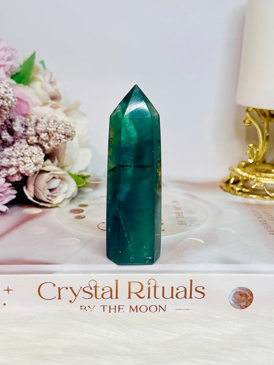 Blue & Green Fluorite Tower 9cm