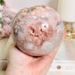 The Pink Amethyst QUEEN ~ Divine Large 10.5cm 1.2KG Druzy Pink Amethyst Sphere on Stand with Stunning Crystallisation