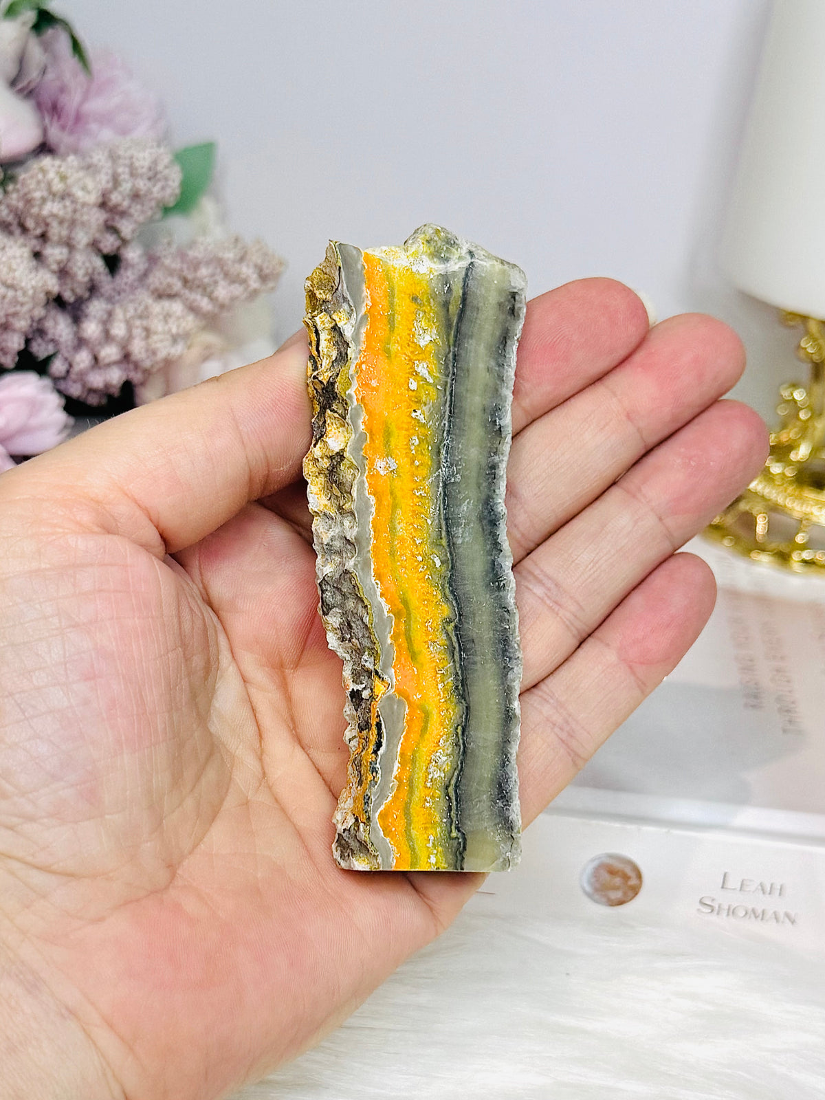 Natural Bumblebee Jasper Slab 10cm