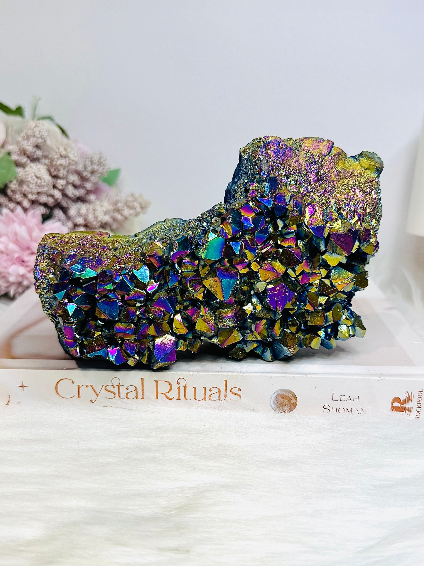 Aura Titanium Quartz Large Cluster 14cm 702g