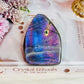 Incredible Pink, Purple & Blue Flash Natural Labradorite Polished Freeform 330grams