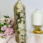 Large Ocean Jasper Druzy Tower 21.5cm 971g