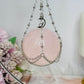 Silver Stand with Rose Quartz Sphere 23cm