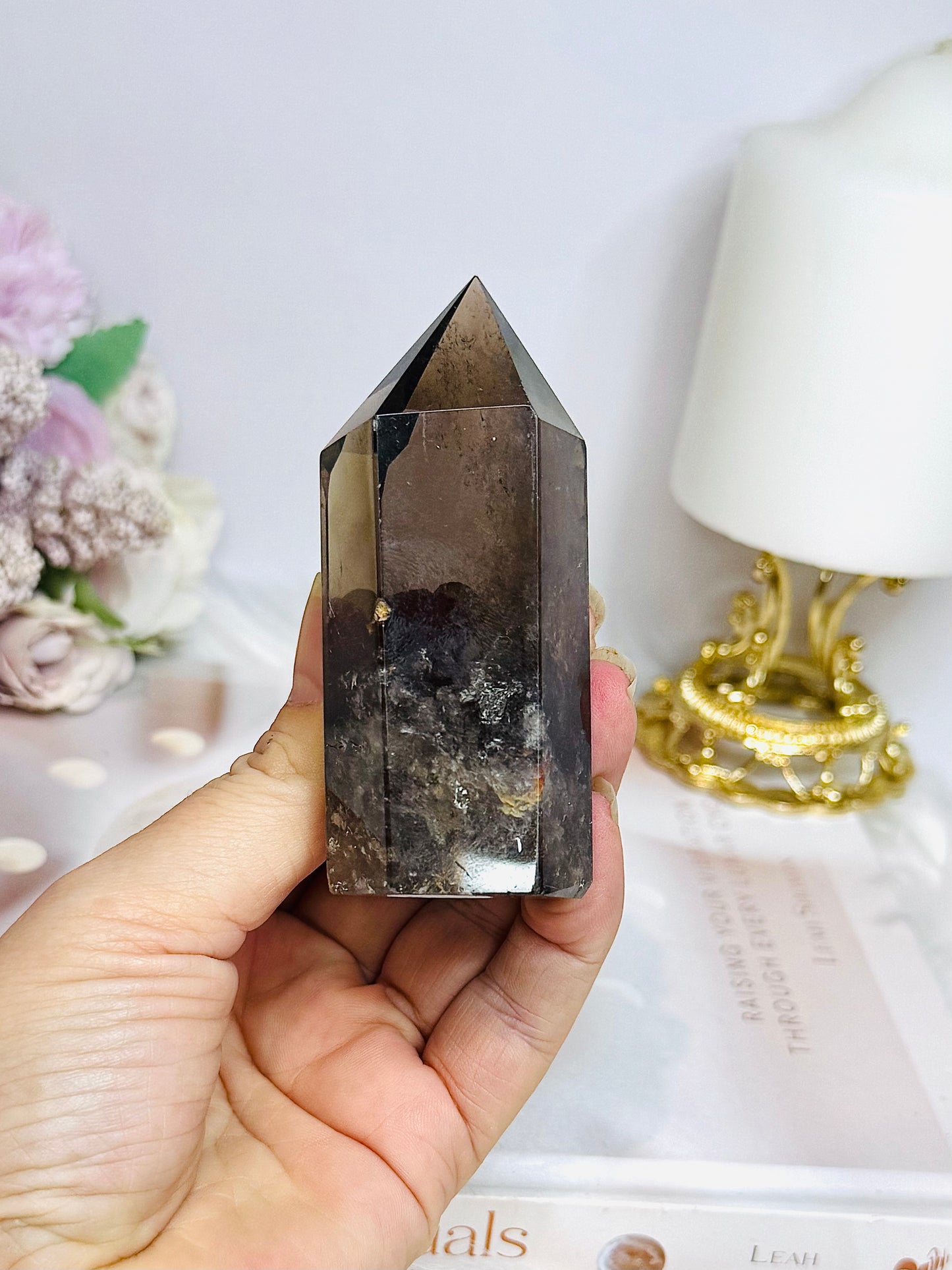 Chunky Smokey Quartz Tower 8.5cm