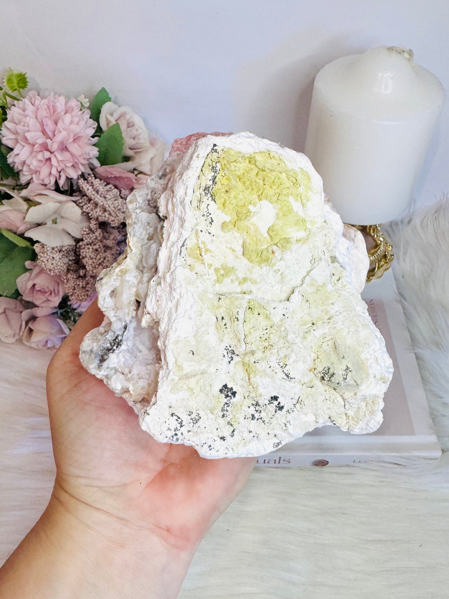 Raw Natural Large Pink Opal Specimen 496grams
