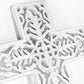 Coast Whitewash Woodwn Large 40cm x 26cm Carved Cross