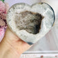 WOWOWOW!!!! Unbelievably Incredibly Stunning Hugh 1.03KG High Grade Sparkling Sugar Druzy Agate Carved Heart From Brazil