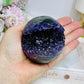 Large Druzy Amethyst Sphere on Stand 386g