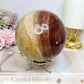 Large Chocolate Calcite Sphere On Stand 1.3KG