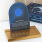 Moon Phase 8 Card Set On Wooden Stand