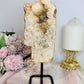 Druzy Pink Amethyst Slab On Stand 20cm 685g