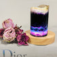 Stunning 10cm 411gram Colourful Fluorite Lamp on Light Stand