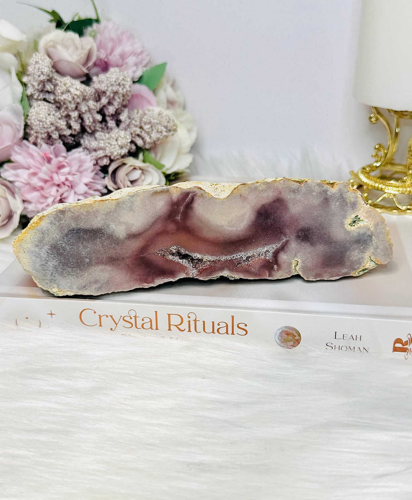 Pink Amethyst Druzy Chunky Slab 17cm 424g
