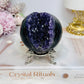 Large Druzy Amethyst Sphere on Stand 358g