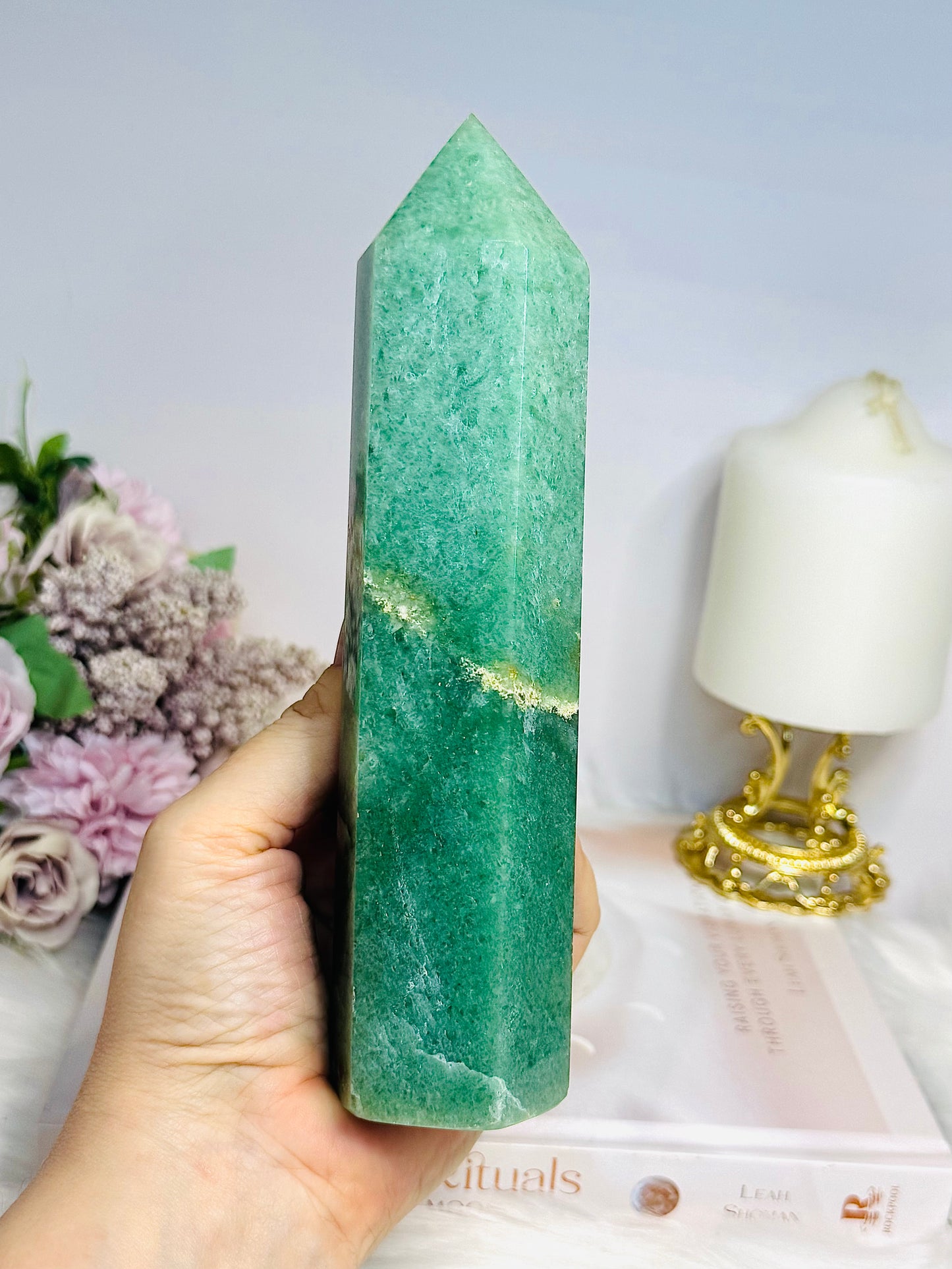 Large Green Aventurine Tower 18cm