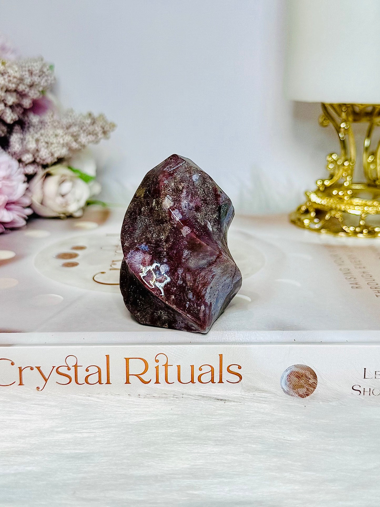 Ocean Jasper Carved Flame 5.5cm