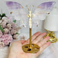 High Grade Amethyst in Quartz Butterfly Wings 15cm