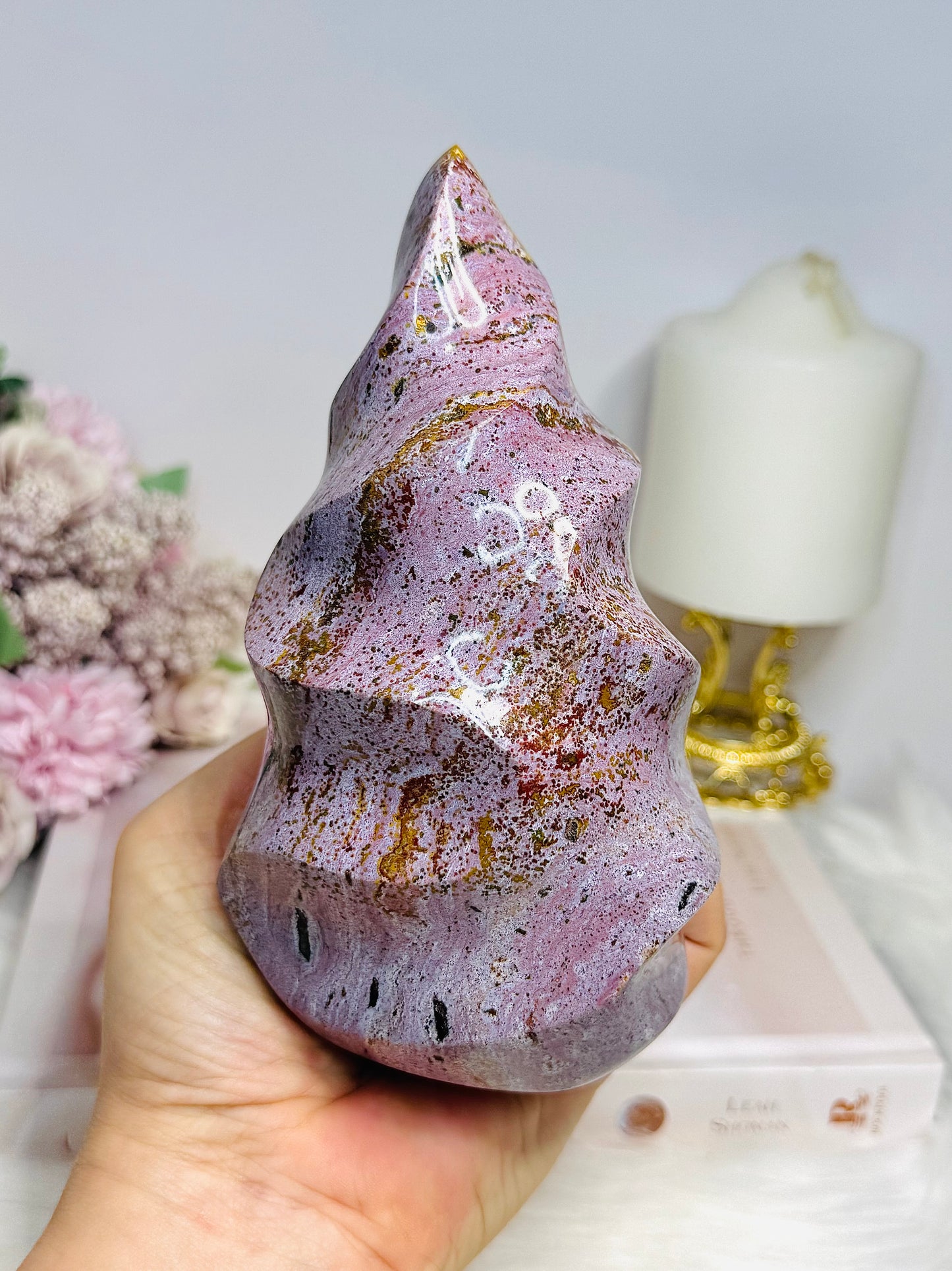 Large High Grade Ocean Jasper Flame 15cm 852g