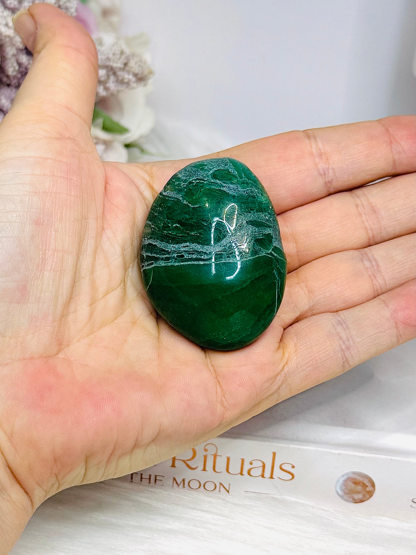 Green Aventurine Palm Stone
