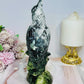 Large Chunky Jade Carved Parrot 20.5cm 770g