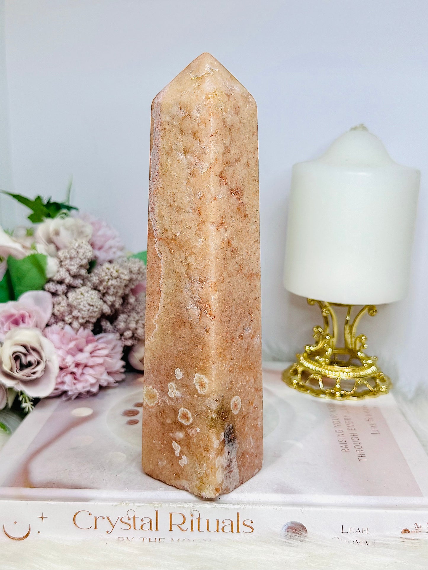 Pink Amethyst Druzy Chunky Large Tower 18.5cm