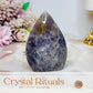 Pegmatite | Unicorn Stone Carved Flame 7cm