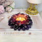 Chunky Large Resin Amethyst Candle Holder