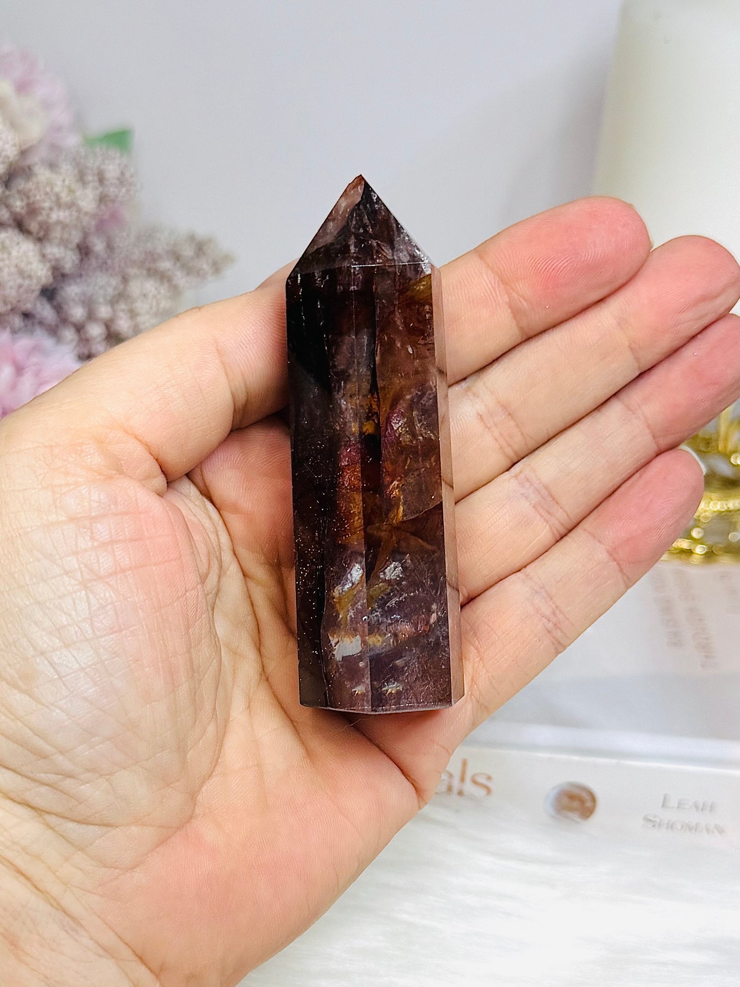 High Grade Fire Quartz Tower 8.5cm