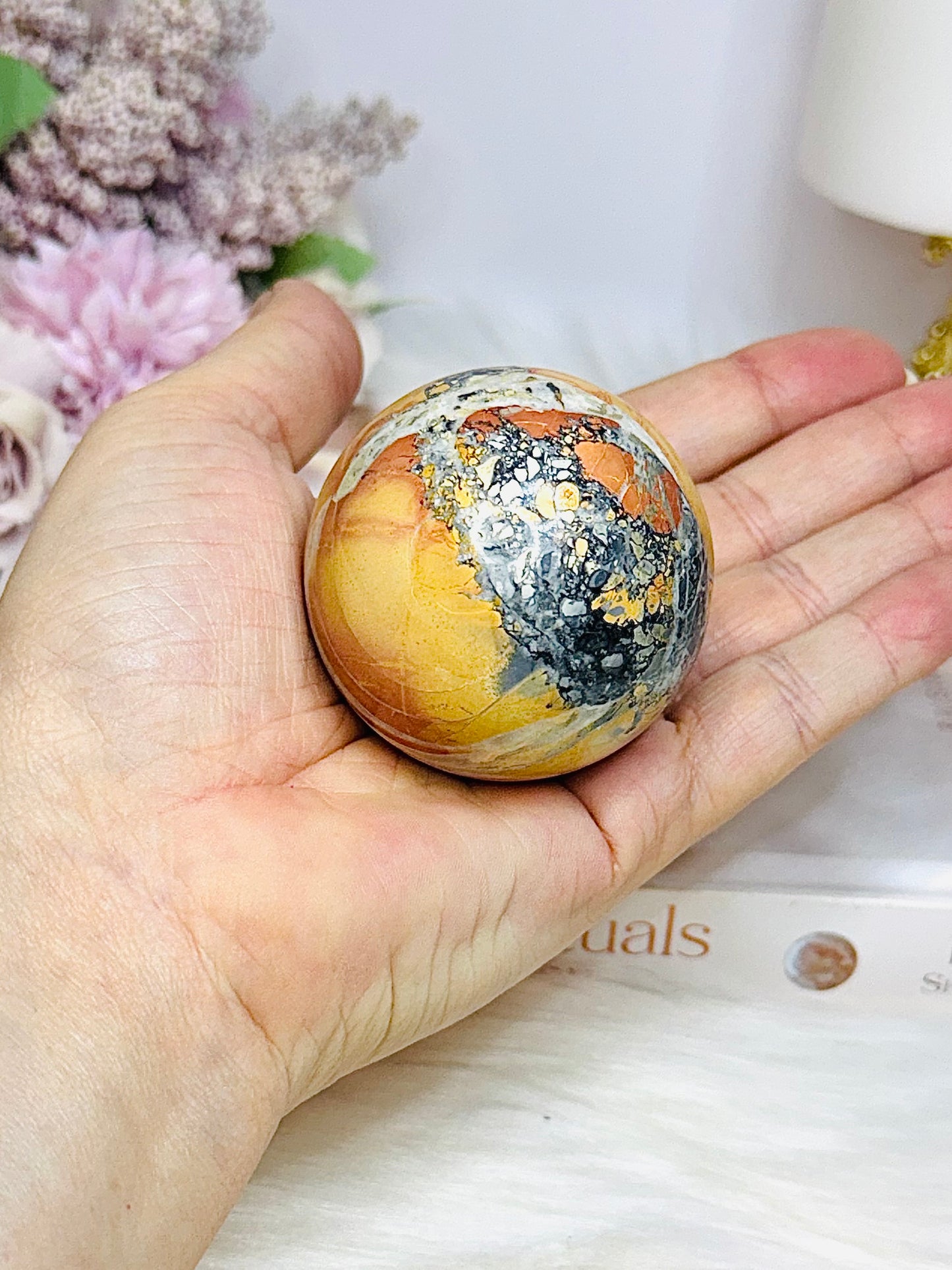 Maligano Jasper Sphere on Stand 227g