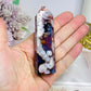 High Grade Blue Flower Agate Tower 9.5cm