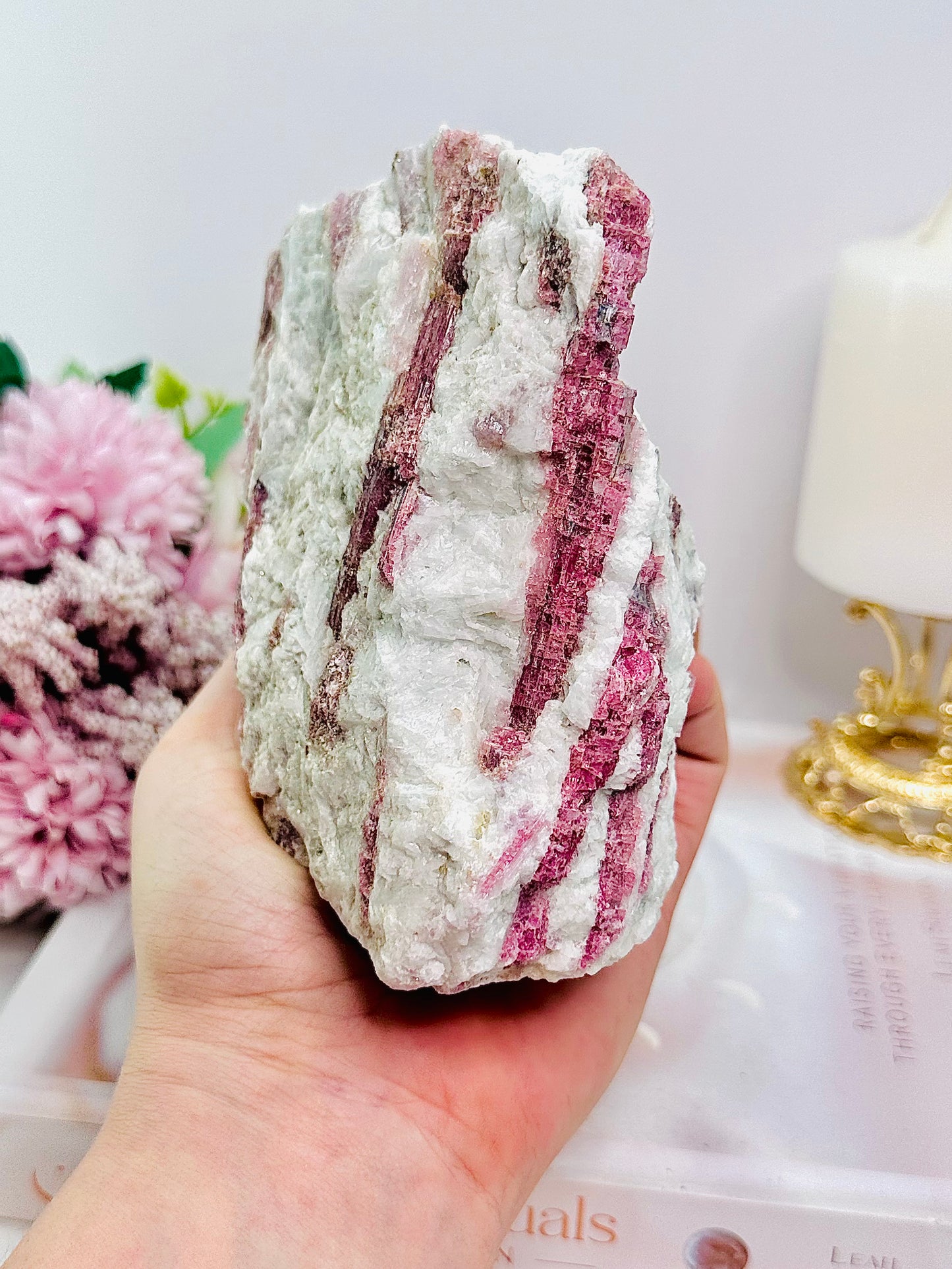 ⚜️ SALE ⚜️ Amazing Large Natural Pink Tourmaline Specimen 917grams