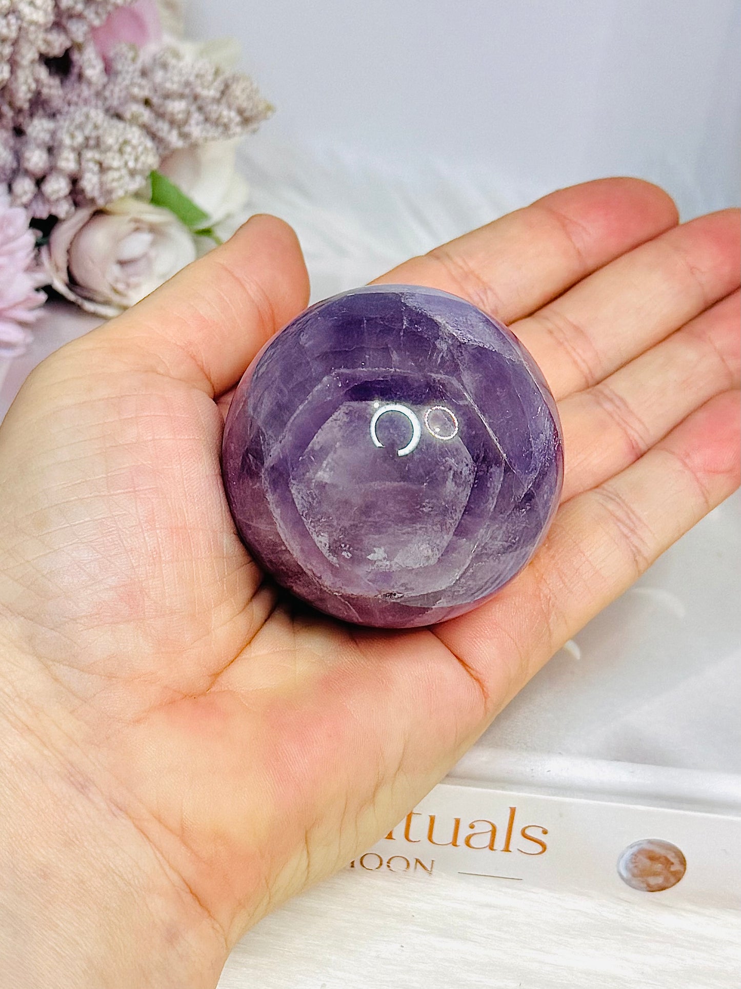 High Grade Amethyst Sphere on Stand 212g