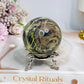 Money Agate Sphere on Stand 291g