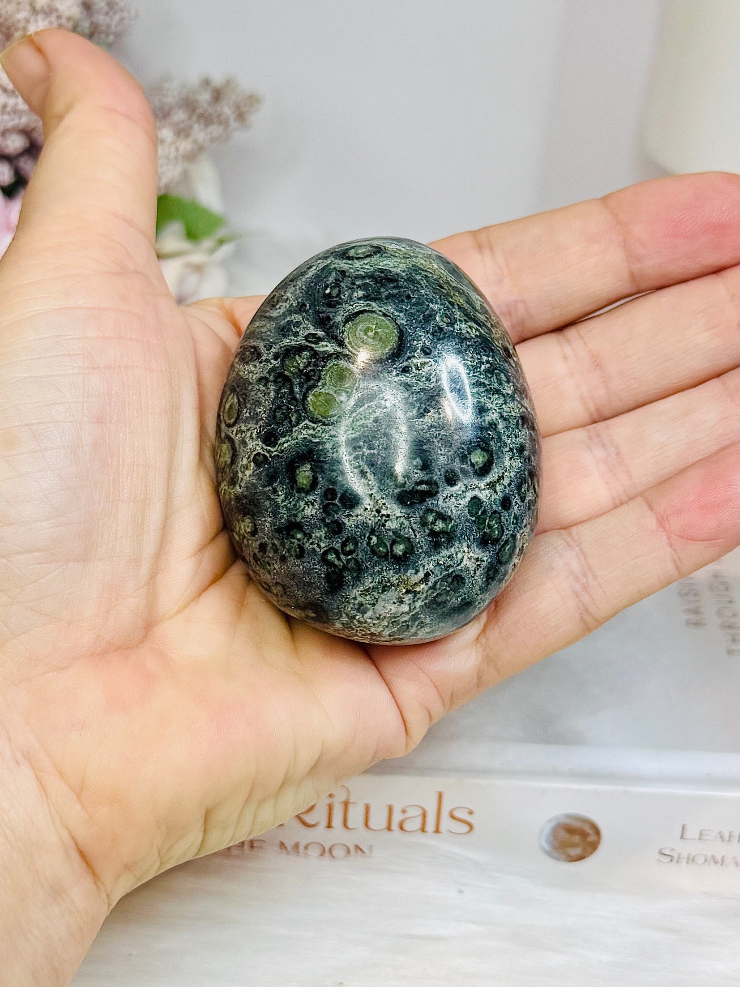 Large Kambaba Jasper Palm Stone
