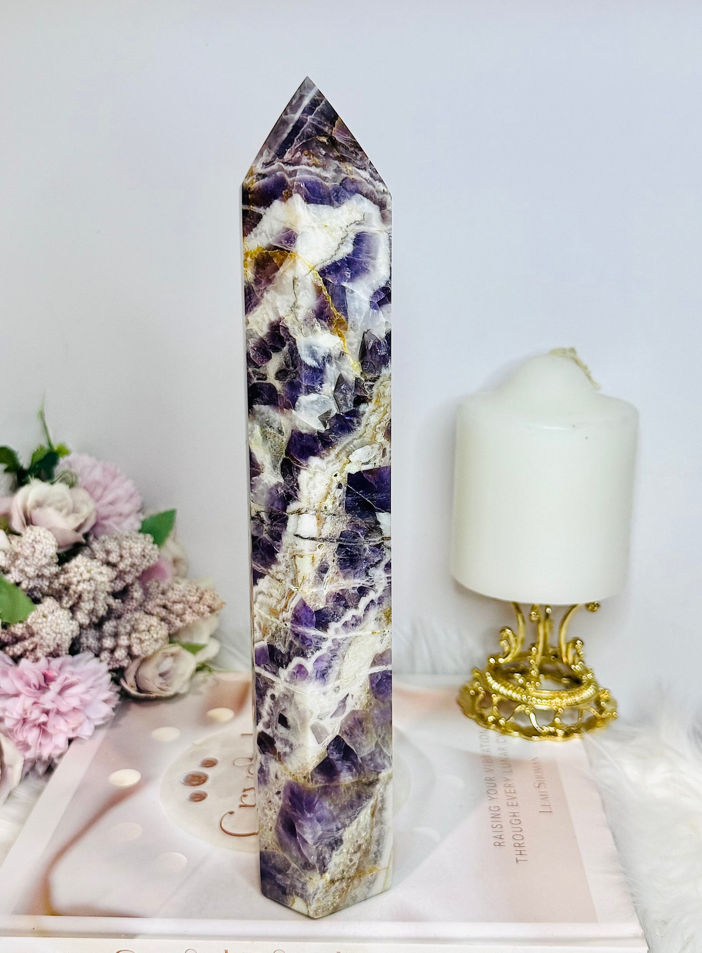 Huge Dream | Chevron Amethyst Tower 25.5cm 951g