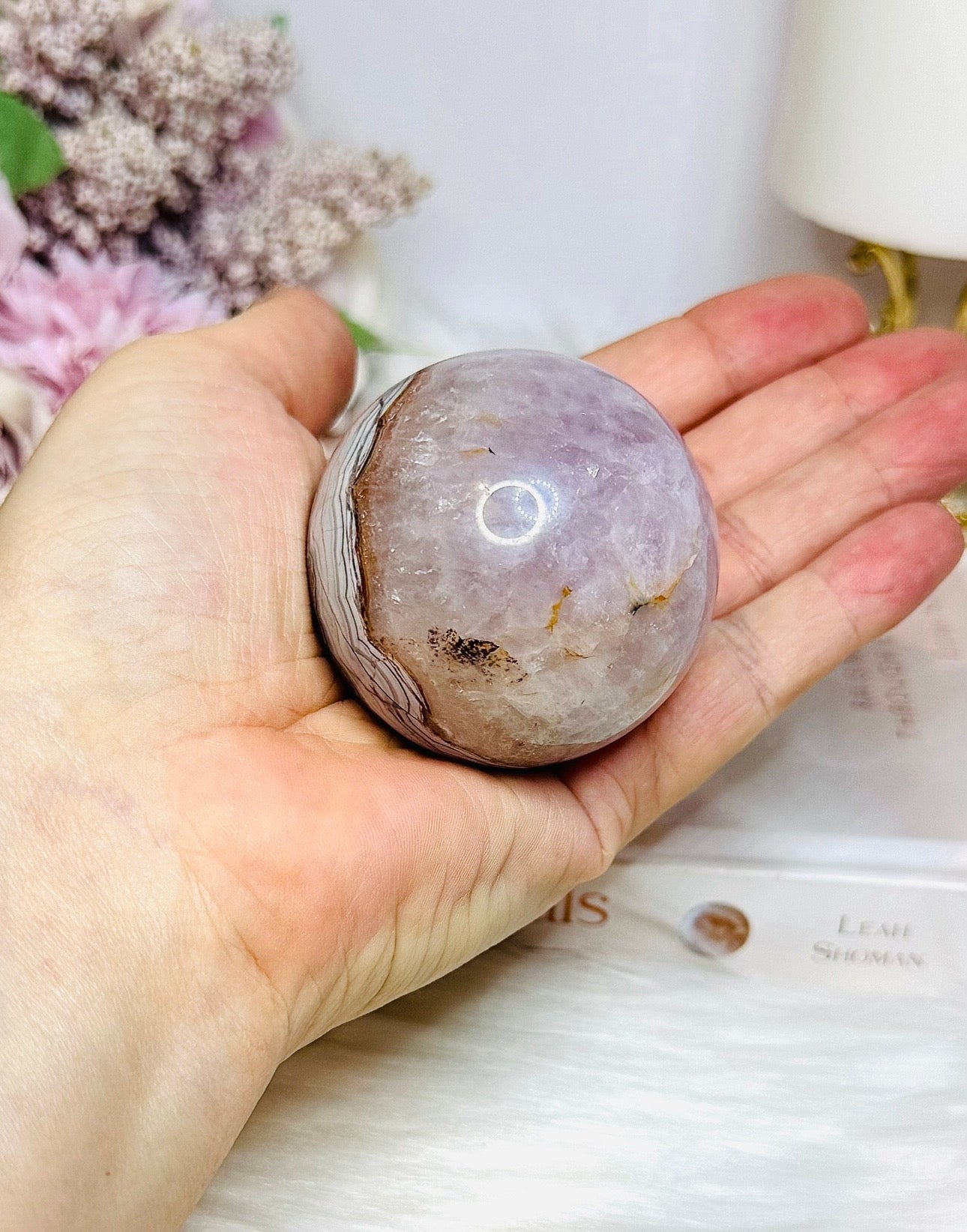 Amethyst X Mexican Crazy Lace Sphere On Stand 191g