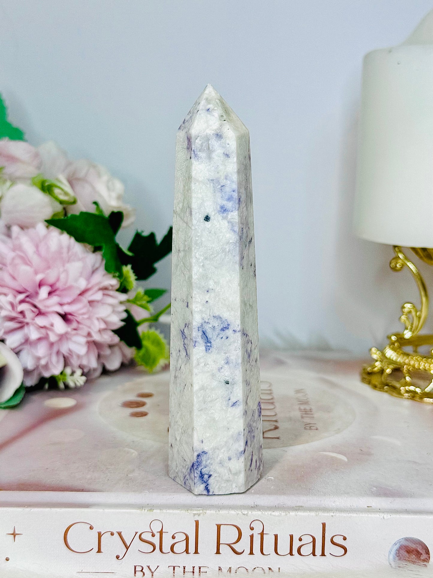 Opalised Purple Fluorite Tower 11.5cm