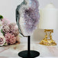 Fabulous Large 16cm Angel Aura Amethyst Cluster on Stand From Brazil